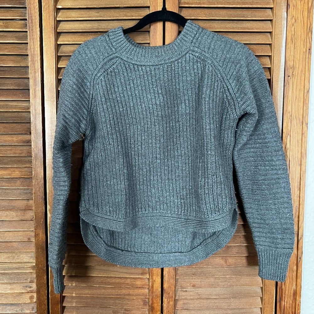 Wilfred merino wool gray sweater